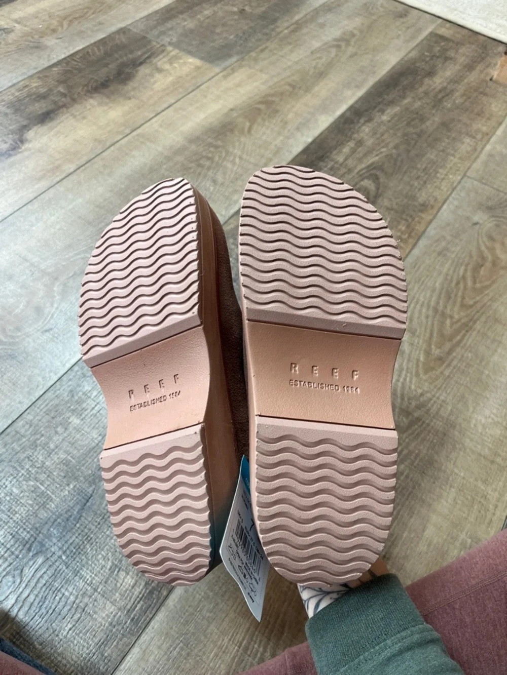 Reef Walnut Suede Slip-On Platform Mule - Picture 5 of 5